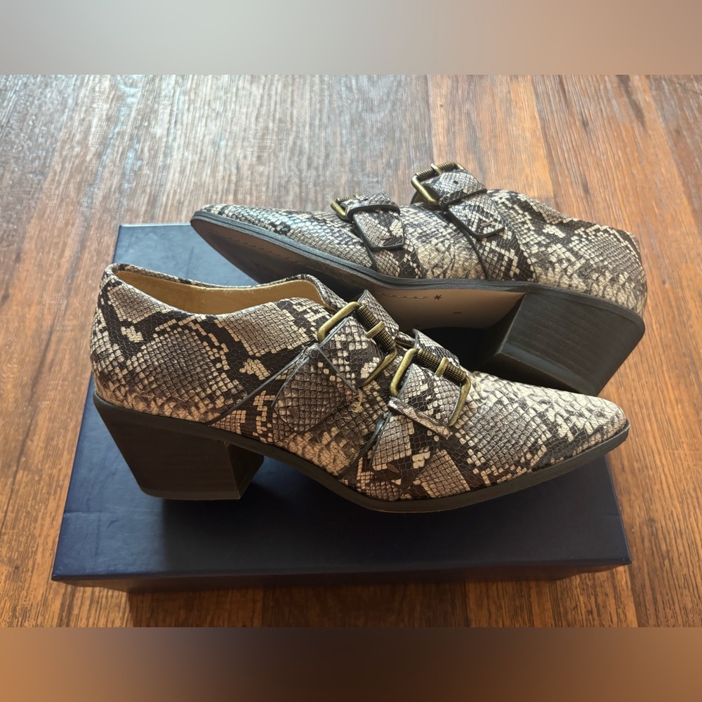 Snakeskin Ankle Booties